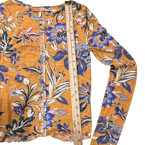 Free People We The Free Dreamed of You Floral Long Sleeve Top - Picture 7 of 8